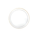 Disposable_Edge - Transparent & Gold Reusable Plastic Plate 16cm/6.5in 10pc