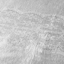 Disposable 1 White & Silver Tablecloth 138x274cm - Printed 