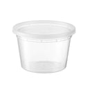 Disposable_Transparent Reusable Plastic Deli Container 470ml/16oz 5pc