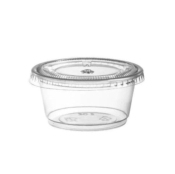 Disposable_Transparent Reusable Plastic Container Portion Cup 60 Ml/2oz 25pc