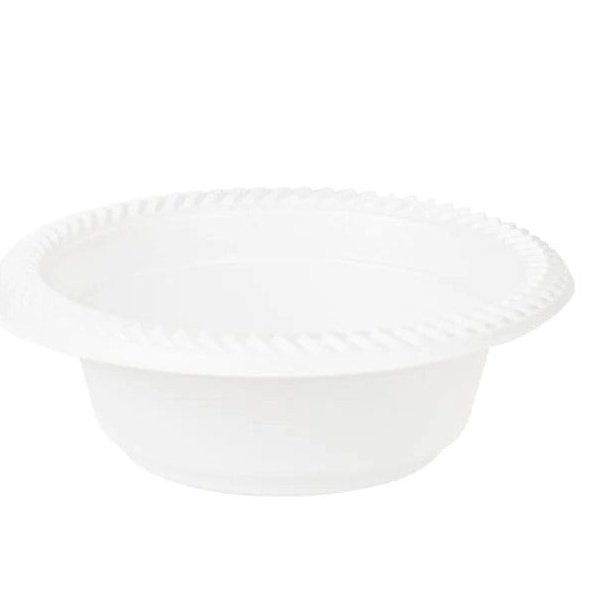 Disposable_Classico - White Reusable Plastic Dessert Bowl 150ml/5oz 100pc