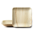 Disposable_Palm - Natural Square Reusable Palm Leaf Plate 23cm/9in 10pc