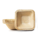 Disposable_Palm - Natural Square Reusable Palm Leaf Dessert Bowl 8x8cm/3in 10pc
