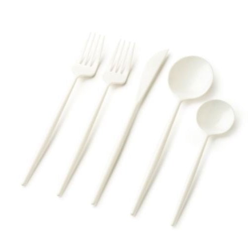 Disposable_Noble - Pearl Reusable Plastic Combo Cutlery 40pc