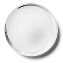 Disposable_Whisk - White & Silver Reusable Plastic Plate 26cm/10in 10pc