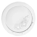 Disposable_Orchid - White & Silver Reusable Plastic Combo Plate 32pc