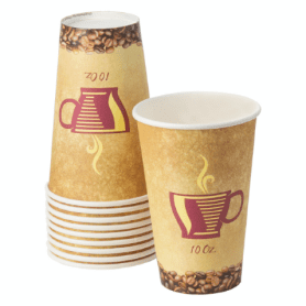 Disposable_Cream Reusable Paper Cups 280ml/9.5oz 50pc