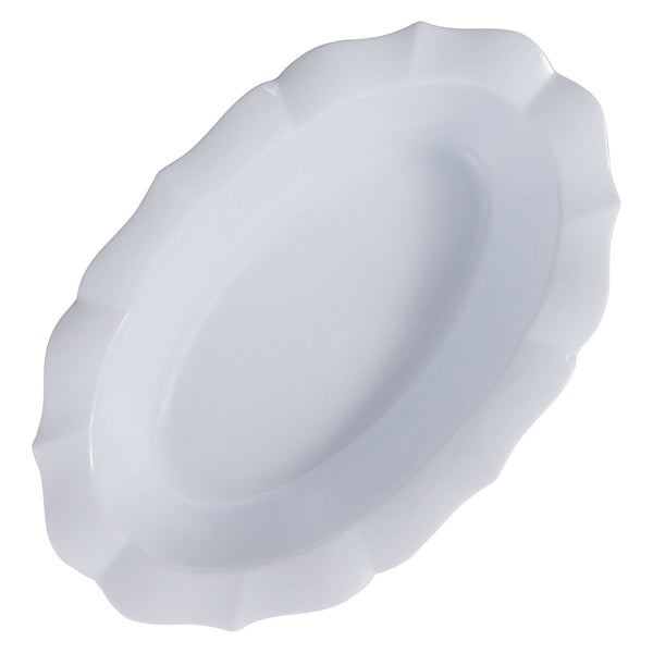 Disposable_Scallop - White Reusable Plastic Dessert Bowl 150ml/5oz 10pc