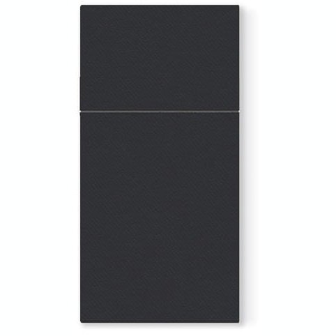 Disposable_Black Pocket Napkin 40x40cm 1/8 Folding/15.5in 50pc - Airlaid Unicolor