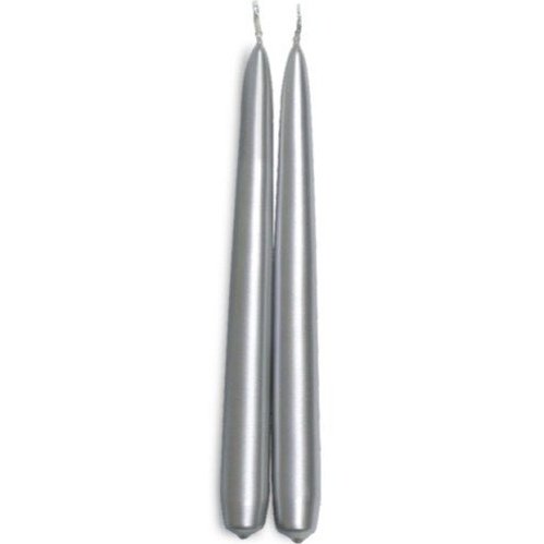 Disposable_Silver Candles 24cm/9.5in 8pc