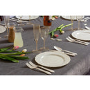 Disposable 40 Cream Reusable Plastic Combo Plate - Casual 