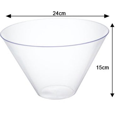 Disposable 1 Transparent Reusable Serving Bowl - Cone 