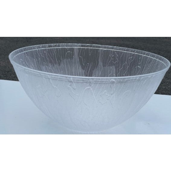 Disposable 1 Transparent Reusable Serving Bowl - Mahogany 