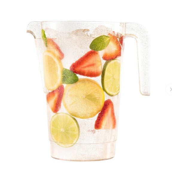 Disposable 1 Gold Glitter Reusable Pitcher 