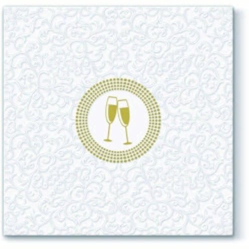 Disposable_Gold Napkin 33x33cm/13in 20pc - Inspiration Icon Cheers