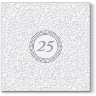 Disposable_Silver Napkin 33x33cm/13in 20pc - Inspiration Icon