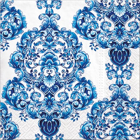 Disposable_Blue Napkin 33x33cm/13in 20pc - Porcelain Ornament