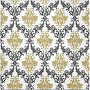 Disposable_Gold Napkin 33x33cm/13in 20pc - Royal Ornament