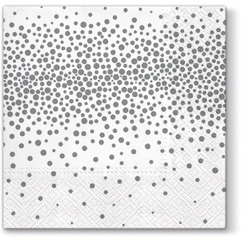 Disposable_Silver Napkin 33x33cm/13in 20pc - ConfettI