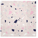 Disposable_Pink Napkin 33x33cm/13in 20pc - Terrazzo