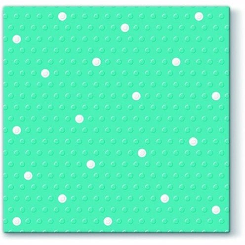 Disposable_Turquoise Napkin 33x33cm/13in 20pc - Inspiration Dots