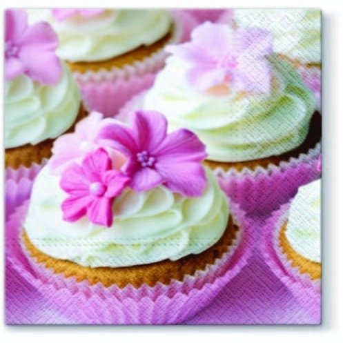 Disposable_Pink Napkin 33x33cm/13in 20pc - Lovely Muffin