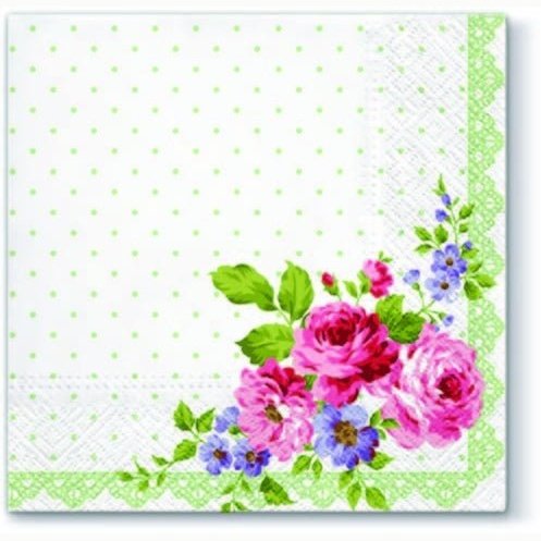 Disposable_Green Napkin 33x33cm/13in 20pc - Maria Adelle