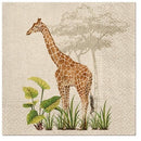 Disposable_Brown Napkin 33x33cm/13in 20pc - We Care Giraffe