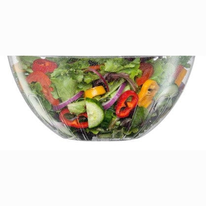 Disposable 1 Silver Glitter Reusable Plastic Serving Bowl - Round 