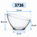 Disposable 1 Transparent Oval Reusable Serving Bowl Small - Oval 