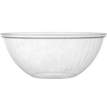 Disposable 1 Transparent Reusable Plastic Serving Bowl - Round 