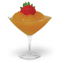 Disposable 10 Transparent Reusable Plastic Mini Martini Dessert Cups 