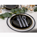 20 Transparent Reusable Plastic Knives 20cm - Diamond