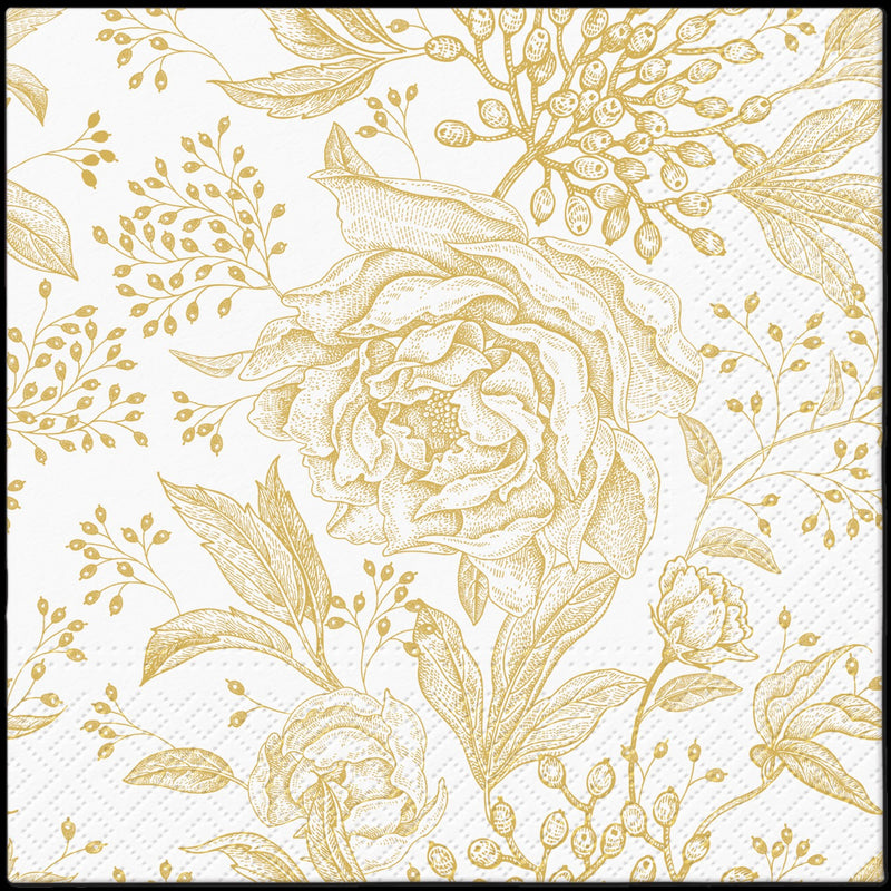 Disposable 20 Gold Napkin 33x33cm/13inch 