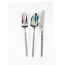 Disposable 12 Silver Reusable Plastic Knives - Pearl 