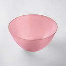 Pink & Gold Reusable Plastic Serving Bowl 1.7 ml - Edge