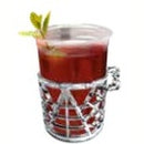 Disposable 10 Silver Reusable Plastic Cup Holder 