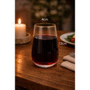 Disposable 6 Transparent & Gold Reusable Champagne & Cocktail Cups - Ribbed 