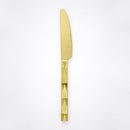 20 Gold Reusable Plastic Knives 20cm - Diamond
