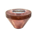 10 Rose Gold & Gold Reusable Plastic Soup Bowl 350 ml - Ribbed