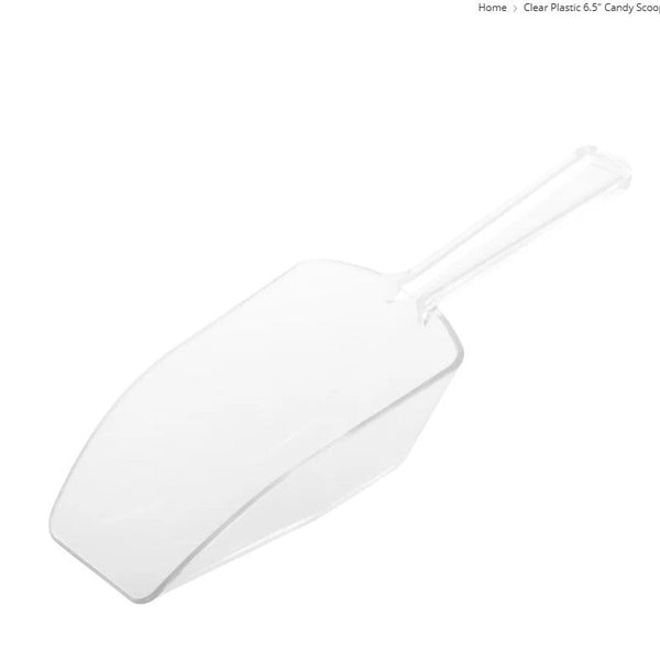 Disposable 1 Transparent Reusable Plastic Serving Utensil 16 Cm - Scoop 