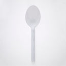 Disposable 20 Transparent Reusable Plastic Spoons 17 cm - Diamond 
