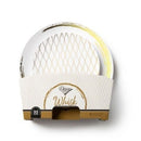 Disposable 32 White & Gold Reusable Plastic Dinnerware Set - Whisk 