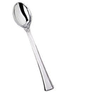 Disposable 36 Silver Reusable Plastic Mini Spoon 
