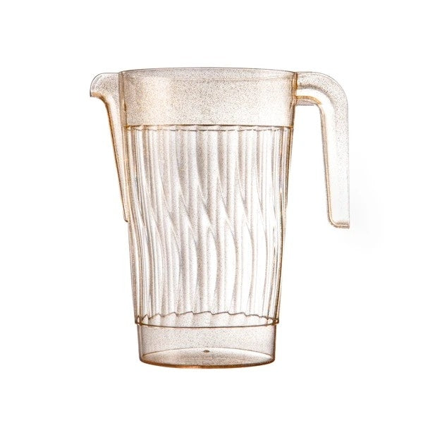 Disposable 1 Gold Glitter Reusable Pitcher 1.5L 