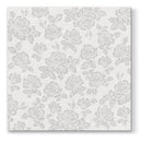 Disposable 50 Silver Napkin 40x40cm - Airlaid Subtle Roses 