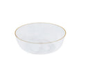 10 Transparent & Gold Reusable Plastic Dessert Bowl 180ml - Edge