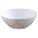 Disposable 10 White Reusable Plastic Soup Bowl 400ml - Mahogany 