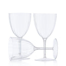 Disposable 8 Transparent Reusable Wine Cups 88ml - Elegant 