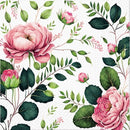 Disposable 20 Pink Napkin 33x33cm - Noble Roses 
